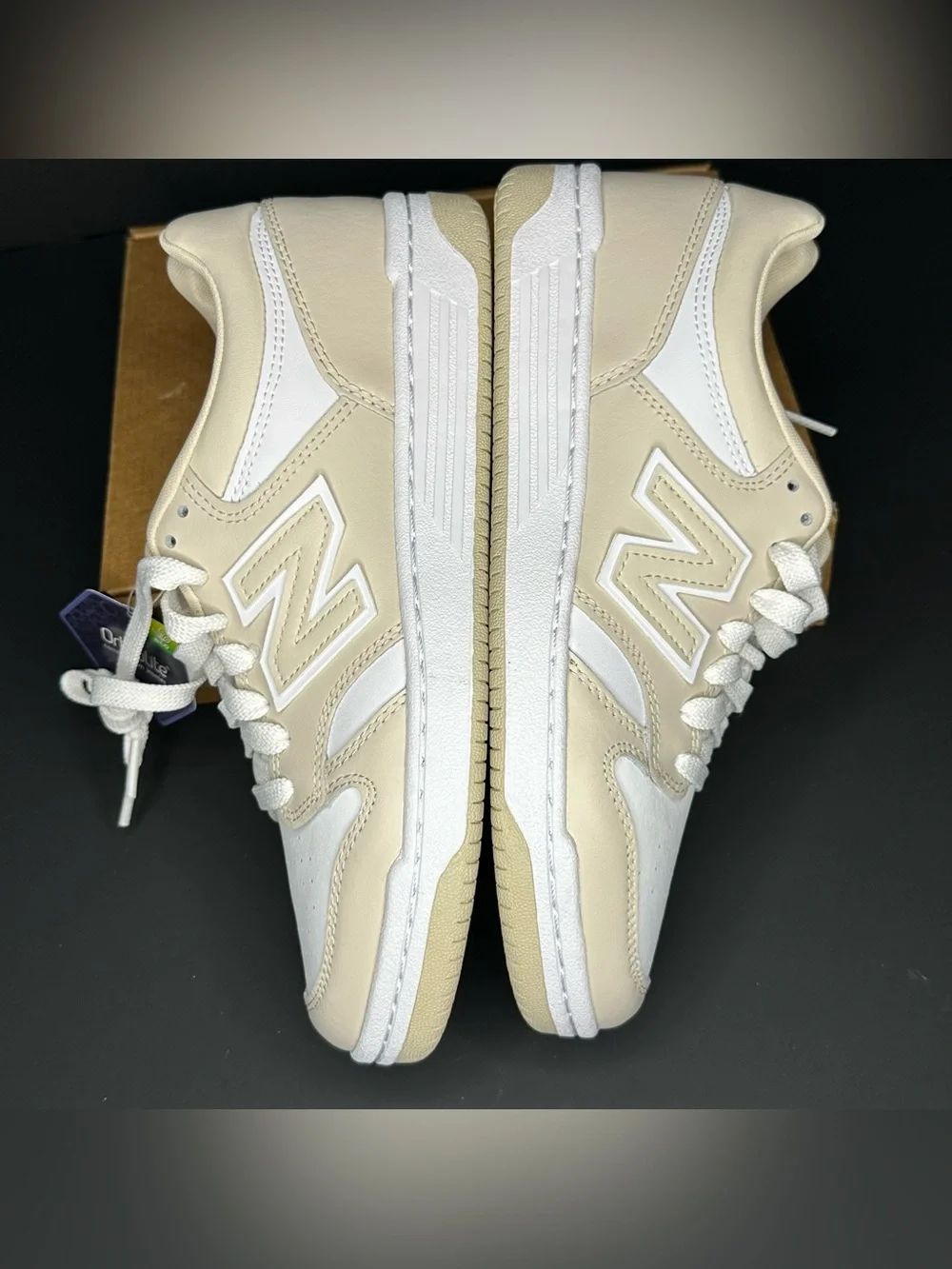 NWOB New Balance 480 Timberwolf Beige White Sneakers Mens 7.5 Womens 9